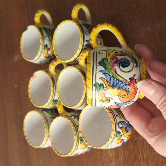 Italian Majolica Other - Italian Majolica Espresso Cups
